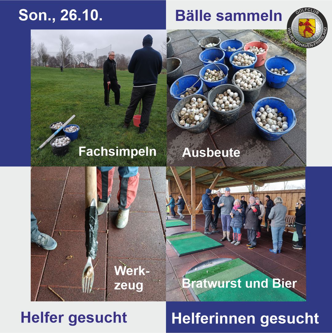 Mehr über den Artikel erfahren 26. Oktober Bälle sammeln